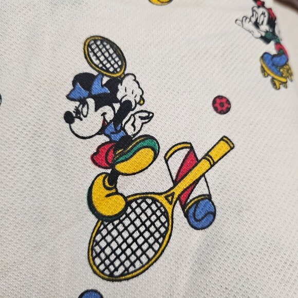 Peter Pan Fabrics Mickey Minnie Sports Golf Tennis Skating Fabric 240" x 80" - Picture 8 of 14